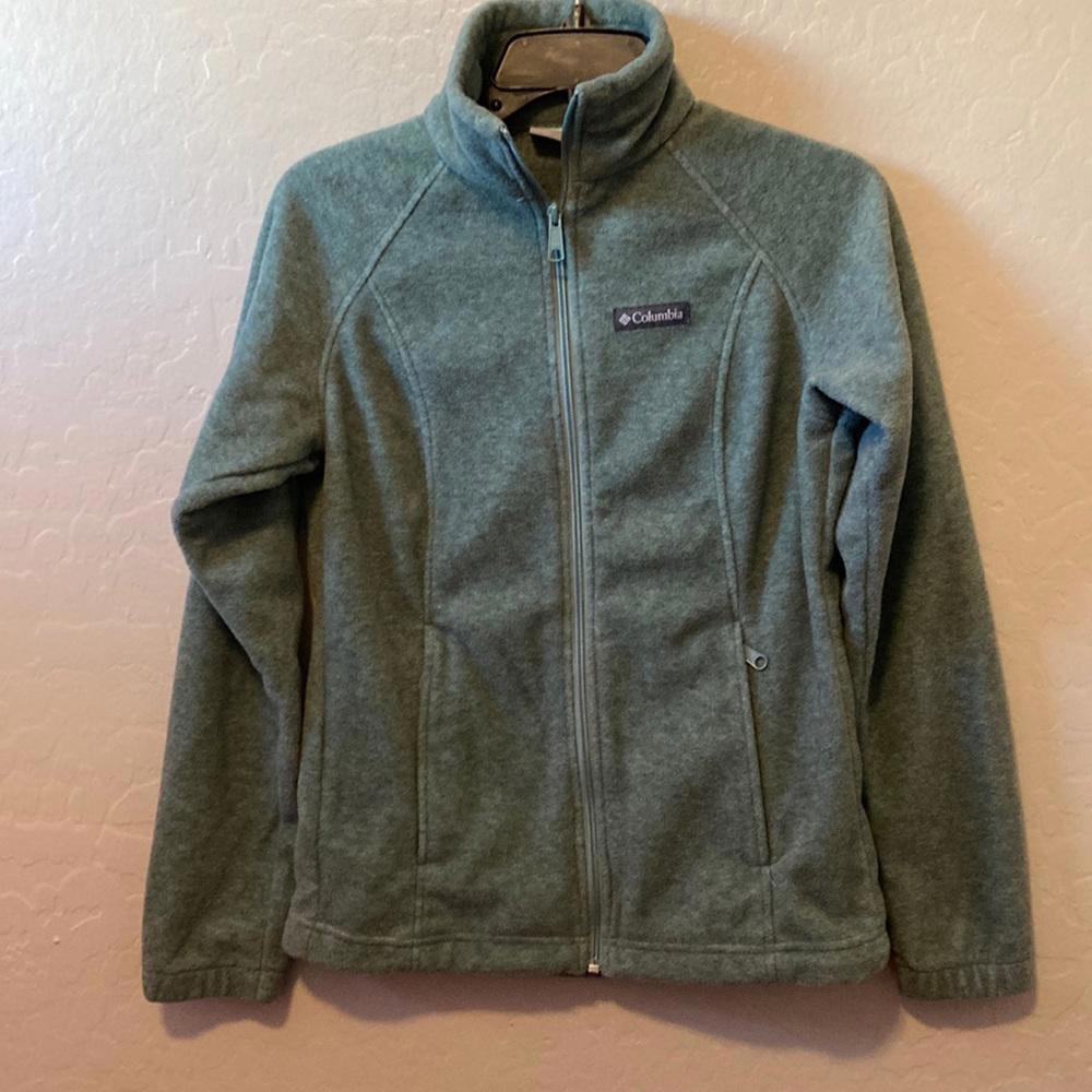 COLUMBIA FULL ZIP FLEECE SWEATER | XS